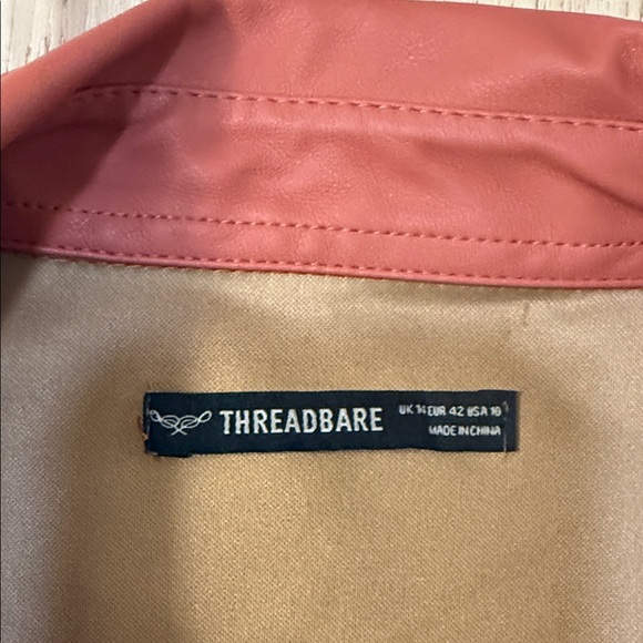 Threadbare Women’s Rust Button-Front Shirt Jacket Size 10 - Picture 2 of 2